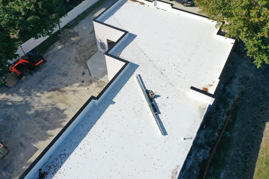 New Construction Project in Salisbury MD. G and Bros Roofing installed new TPO roofing system on this building. We, G and Bros Roofing, are the local commercial roofing contractors.